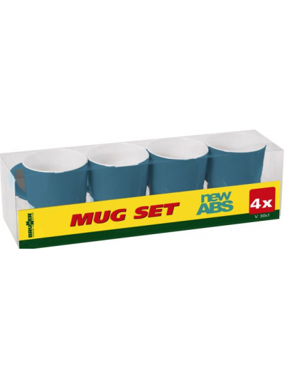 Kubki z melaminy Mug Set Meteore 300 ml 4 szt. - Brunner