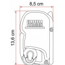 Roleta markiza w kasecie F45s 300 UK - VW T5 Multivan/Transporter - Long WB - Fiamma