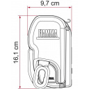 Roleta markiza w kasecie F45L 500 Polar White Deluxe Grey - Fiamma