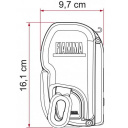 Roleta markiza w kasecie F45L 550 Titanium Deluxe Grey - Fiamma