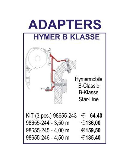 Adapter do markizy F45 Hymer/Van B2 400 - Fiamma