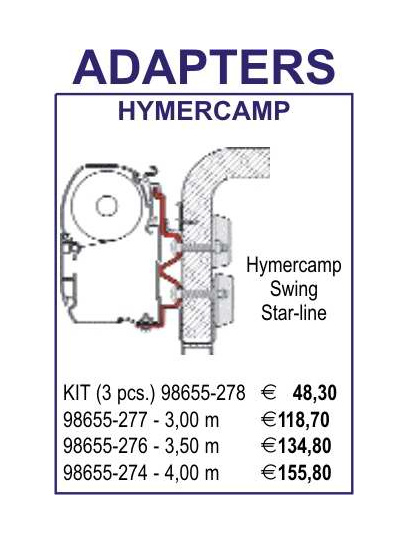 Adapter do markizy F45 Hymercamp 400 - Fiamma