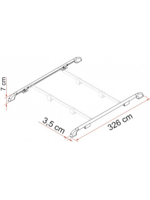 Relingi belki dachowe Roof Rail 2 szt. - Fiamma