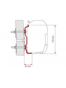 Adapter do markizy F45 Hymer 300 >2016 - Fiamma